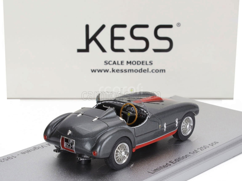 Kess-model Ferrari 166 Mm53 Spider Barquette Ch.0300m Vignale By Oblin 1955 1:43 Šedá Červená