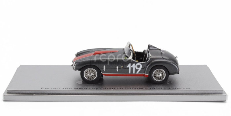 Kess-model Ferrari 166 Mm53 Spider Barquette Ch.0300m Vignale By Oblin N 119 Winner Coppa Sar 1955 1:43 Šedá Červená