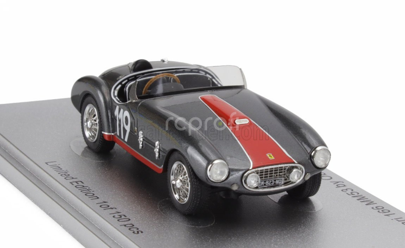 Kess-model Ferrari 166 Mm53 Spider Barquette Ch.0300m Vignale By Oblin N 119 Winner Coppa Sar 1955 1:43 Šedá Červená