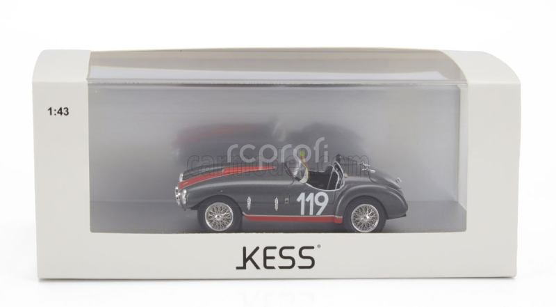 Kess-model Ferrari 166 Mm53 Spider Barquette Ch.0300m Vignale By Oblin N 119 Winner Coppa Sar 1955 1:43 Šedá Červená