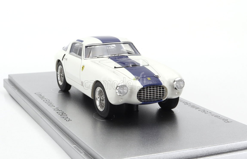 Kess-model Ferrari 250mm Sn0312mm Berlinetta Pininfarina 1953 1:43 Bílá Modrá