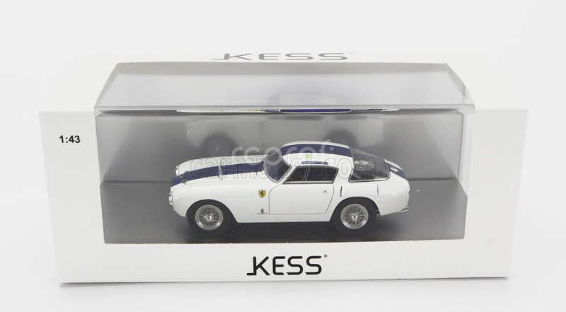 Kess-model Ferrari 250mm Sn0312mm Berlinetta Pininfarina 1953 1:43 Bílá Modrá
