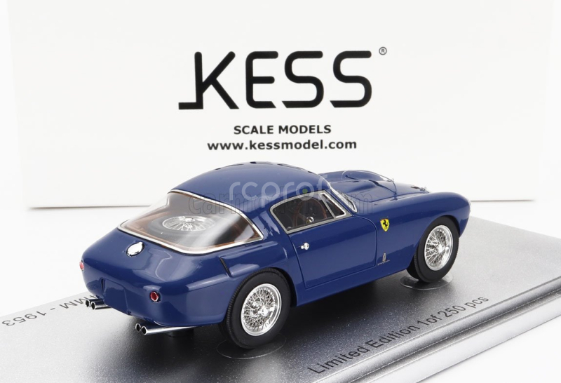 Kess-model Ferrari 250mm Sn0344mm Berlinetta Pininfarina 1953 1:43 Blue