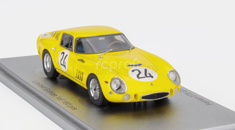Kess-model Ferrari 275 Gtb/c Sn.6885 Team Ecurie Francorchamps N 24 3rd 24h Le Mans 1965 Willy Mairesse - Jean Blaton (beurlys) 1:43 Žlutá