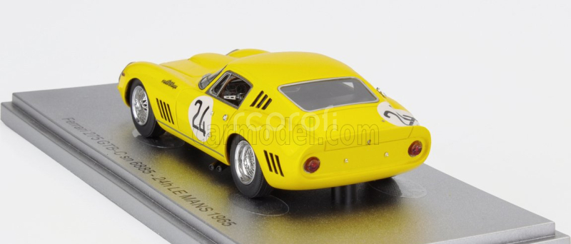 Kess-model Ferrari 275 Gtb/c Sn.6885 Team Ecurie Francorchamps N 24 3rd 24h Le Mans 1965 Willy Mairesse - Jean Blaton (beurlys) 1:43 Žlutá
