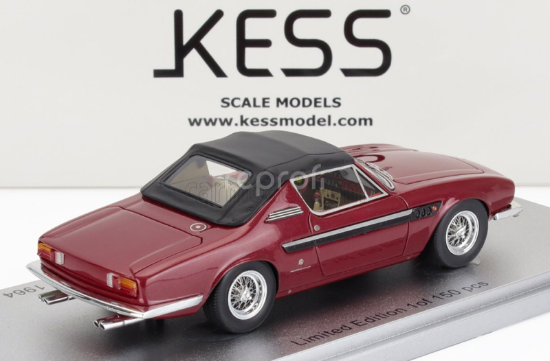 Kess-model Ferrari 330 Gt 2+2 Sn.6109 Michelotti Cabriolet Closed 1964 1:43 Bordeaux Black