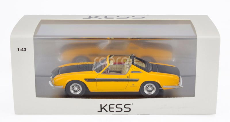 Kess-model Ferrari 330 Gt 2+2 Sn.6109 Michelotti Cabriolet Open 1964 1:43 Žlutá Černá