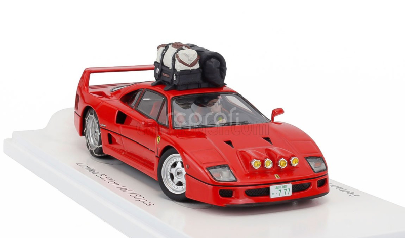 Kess-model Ferrari F40 Snow Drifting In Japan With Pilot Driver 1993 1:43 Red