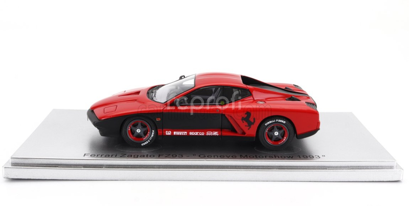 Kess-model Ferrari Zagato Fz93 Geneve Motorshow 1993 1:43 Červená Černá