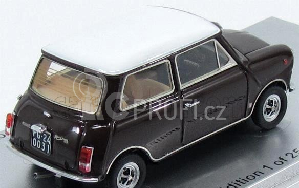 Kess-model Innocenti Mini Cooper Export 1.3 1973 1:43 Castoro Hnědá Bílá