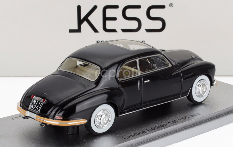 Kess-model Isotta fraschini 8c Monterosa Coupe Touring Open Roof 1947 1:43 Black