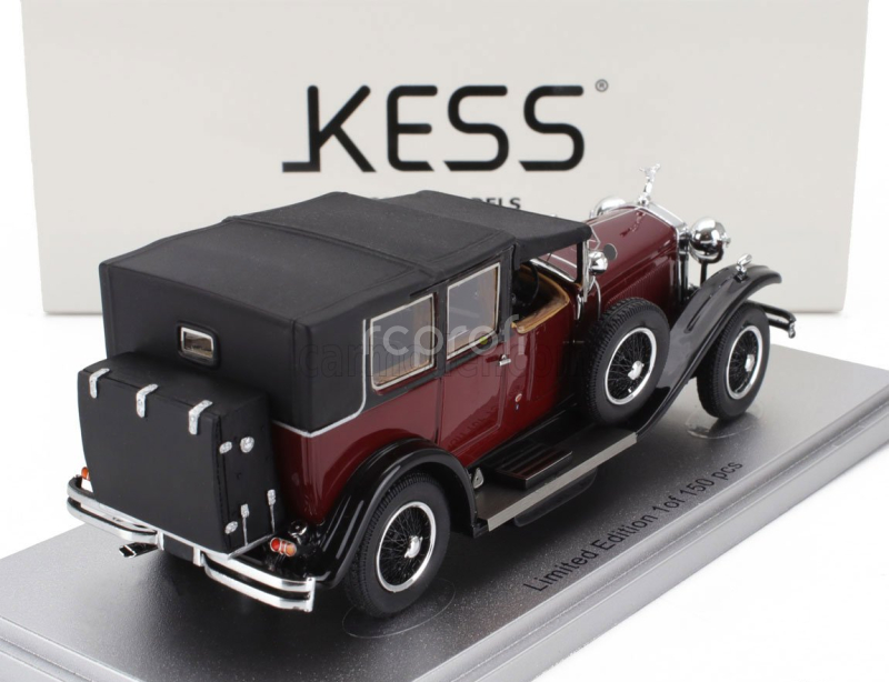 Kess-model Isotta fraschini Tipo 8a Landaulet Sala Semiconvertible Closed 1924 1:43 Bordeaux Black