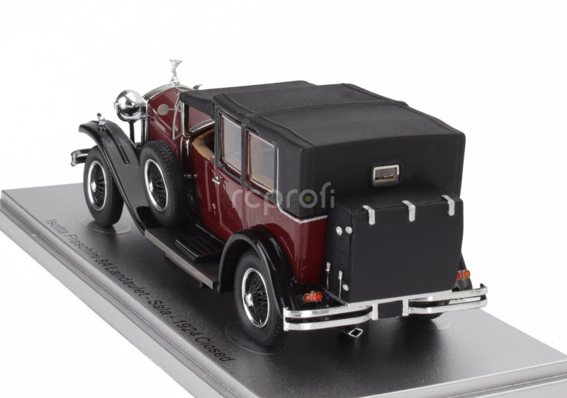 Kess-model Isotta fraschini Tipo 8a Landaulet Sala Semiconvertible Closed 1924 1:43 Bordeaux Black