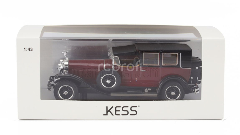 Kess-model Isotta fraschini Tipo 8a Landaulet Sala Semiconvertible Closed 1924 1:43 Bordeaux Black