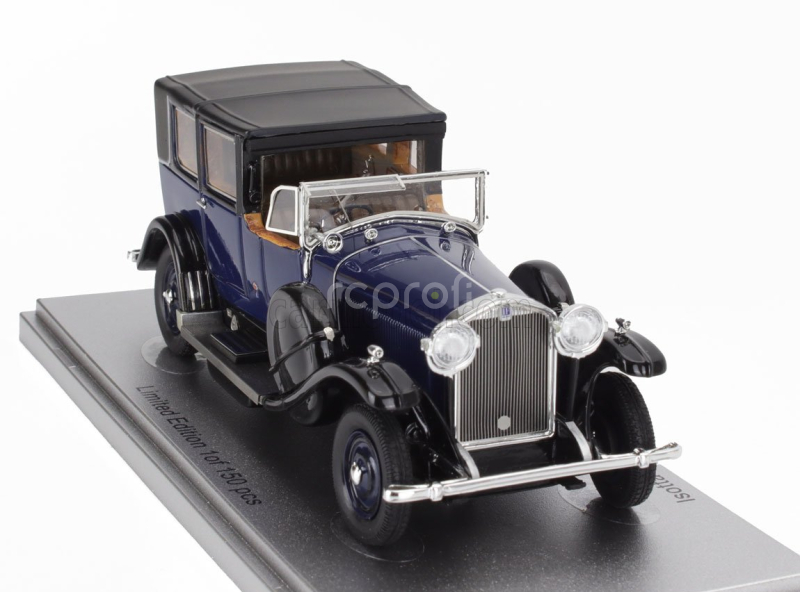 Kess-model Isotta fraschini Tipo 8a Landaulet Sala Semiconvertible Open 1924 1:43 Modrá Černá