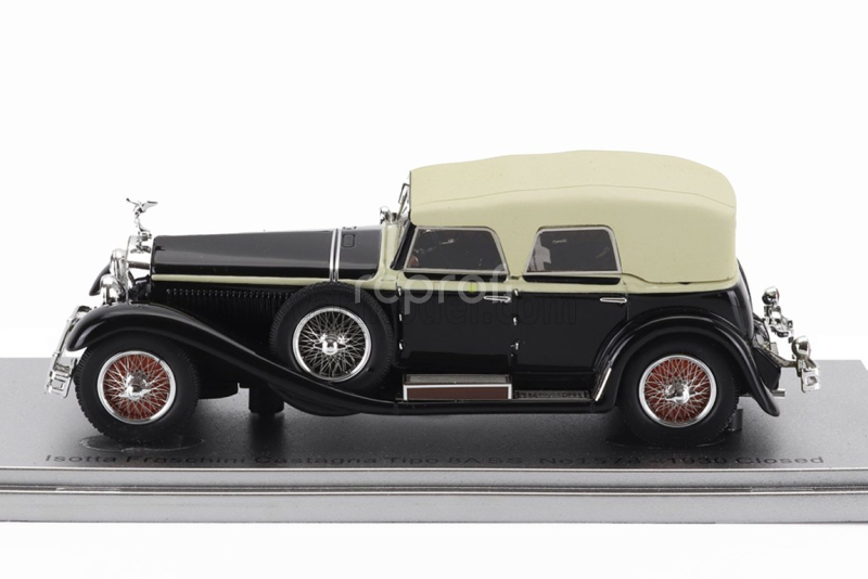 Kess-model Isotta fraschini Tipo 8a Ss Castagna Ch.1578 Cabriolet Closed 1930 1:43 Black Beige