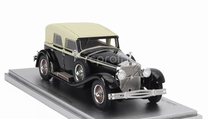Kess-model Isotta fraschini Tipo 8a Ss Castagna Ch.1578 Cabriolet Closed 1930 1:43 Black Beige