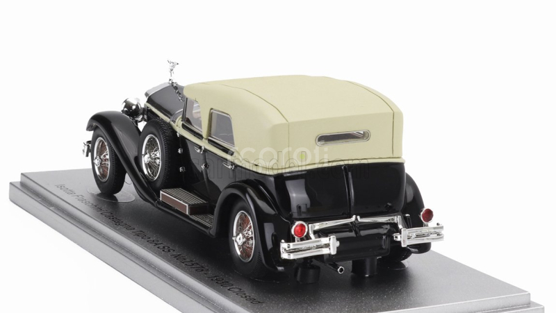 Kess-model Isotta fraschini Tipo 8a Ss Castagna Ch.1578 Cabriolet Closed 1930 1:43 Black Beige