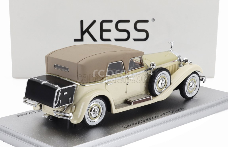 Kess-model Isotta fraschini Tipo 8a Ss Castagna Ch.1651 Cabriolet Closed 1930 1:43 2 Odstíny Béžové