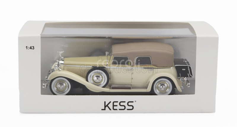 Kess-model Isotta fraschini Tipo 8a Ss Castagna Ch.1651 Cabriolet Closed 1930 1:43 2 Odstíny Béžové