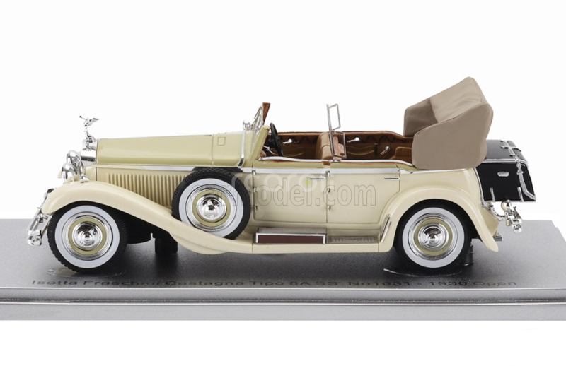 Kess-model Isotta fraschini Tipo 8a Ss Castagna Ch.1651 Cabriolet Open 1930 1:43 Beige