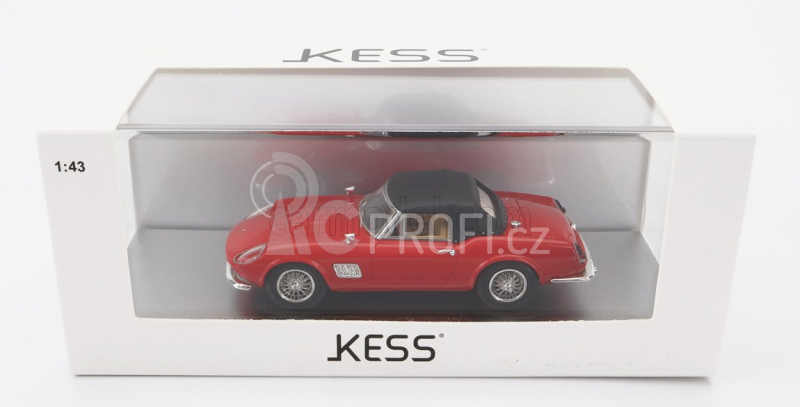 Kess-model Modena 250gt California Spider Closed 1961 1:43 Červená Černá