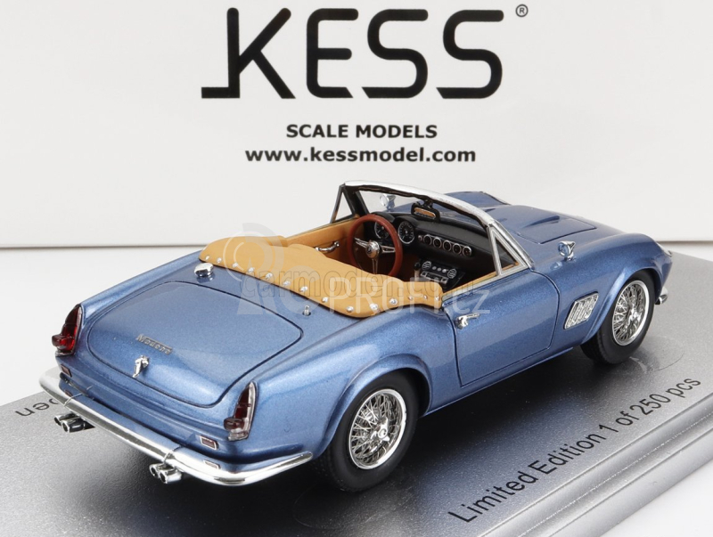 Kess-model Modena 250gt California Spider Open 1961 1:43 Světle Modrá Met