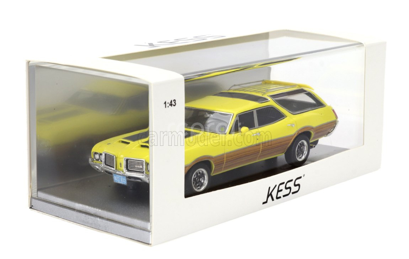Kess-model Oldsmobile Vista Cruiser 442 Sw Station Wagon 1972 1:43 Žluté Černé Dřevo