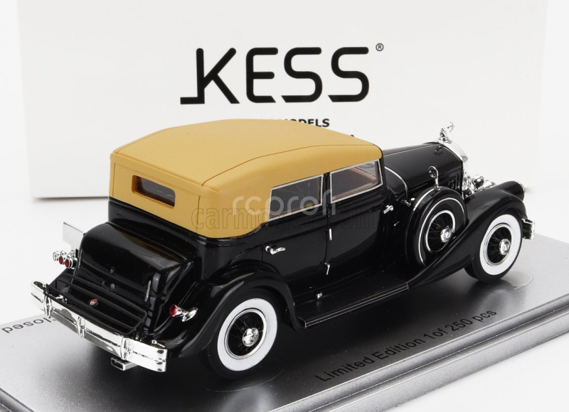 Kess-model Pierce arrow 124 Convertible Berline Sedan Le Baron Closed 1933 1:43 Black