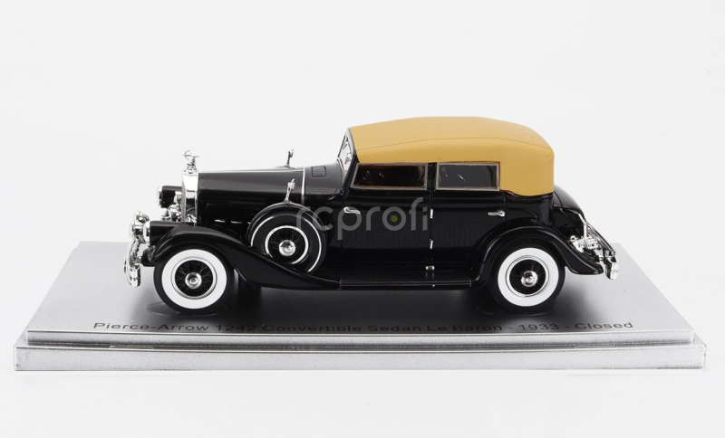 Kess-model Pierce arrow 124 Convertible Berline Sedan Le Baron Closed 1933 1:43 Black