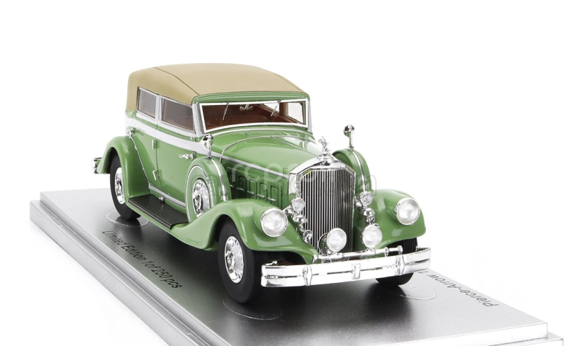 Kess-model Pierce arrow 124 Convertible Berline Sedan Le Baron Closed 1933 1:43 Světle Zelená