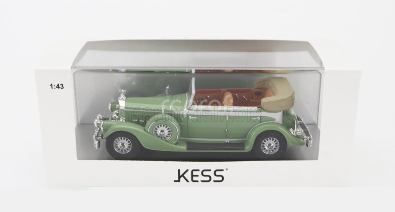 Kess-model Pierce arrow 124 Convertible Berline Sedan Le Baron Open 1933 1:43 Světle Zelená