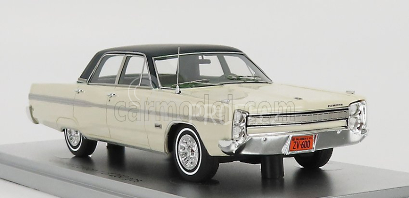 Kess-model Plymouth Fury 4-door Sedan 1968 1:43 Ivory Green