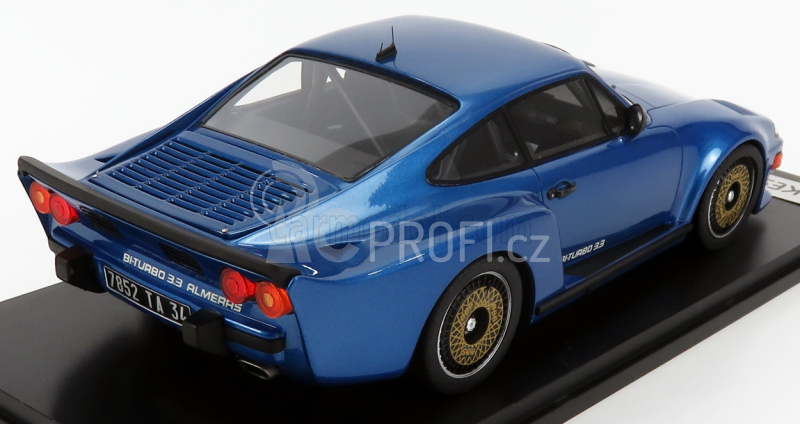 Kess-model Porsche 911 930 Biturbo 3.3 Almeras 1993 1:18 Blue Met