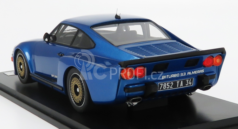 Kess-model Porsche 911 930 Biturbo 3.3 Almeras 1993 1:18 Blue Met