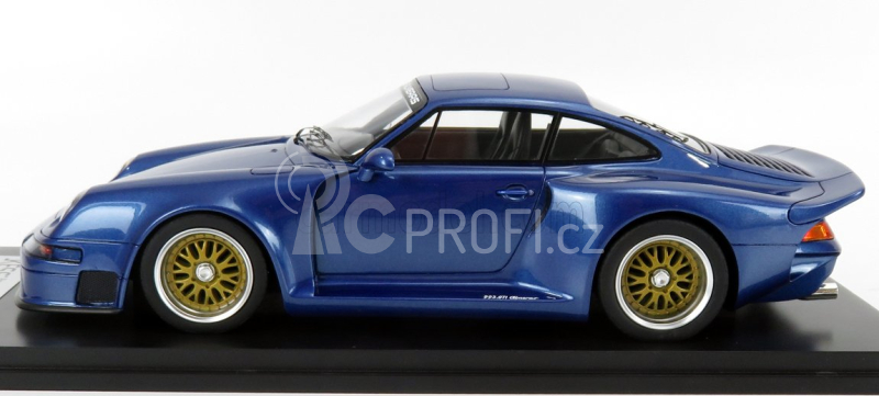 Kess-model Porsche 911 993 Gt1 Almeras 1:18 Blue Met