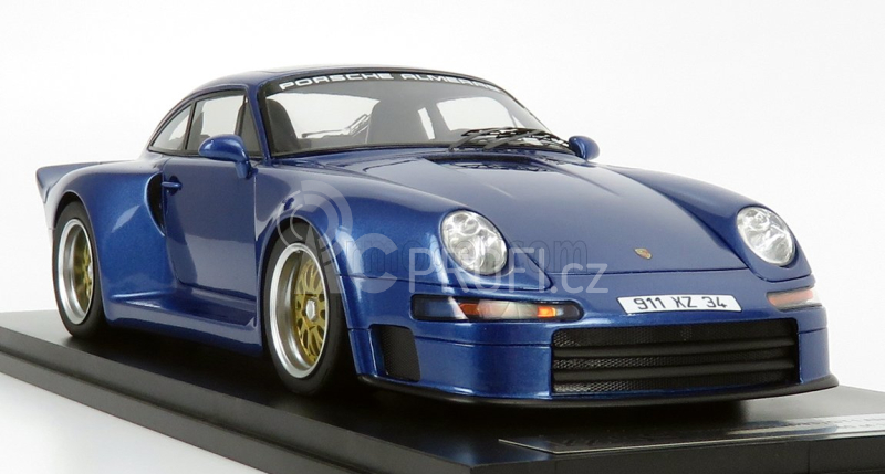 Kess-model Porsche 911 993 Gt1 Almeras 1:18 Blue Met