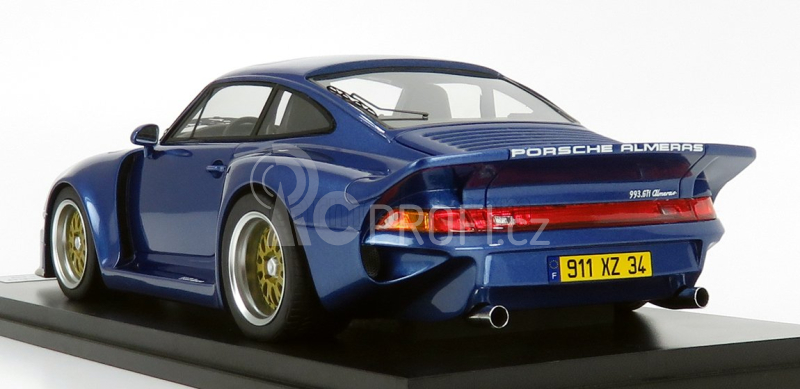 Kess-model Porsche 911 993 Gt1 Almeras 1:18 Blue Met