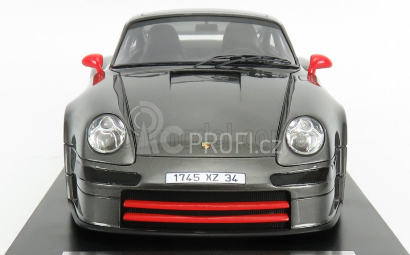 Kess-model Porsche 911 993 Gt1 Almeras 1993 1:18 Grey Met Red