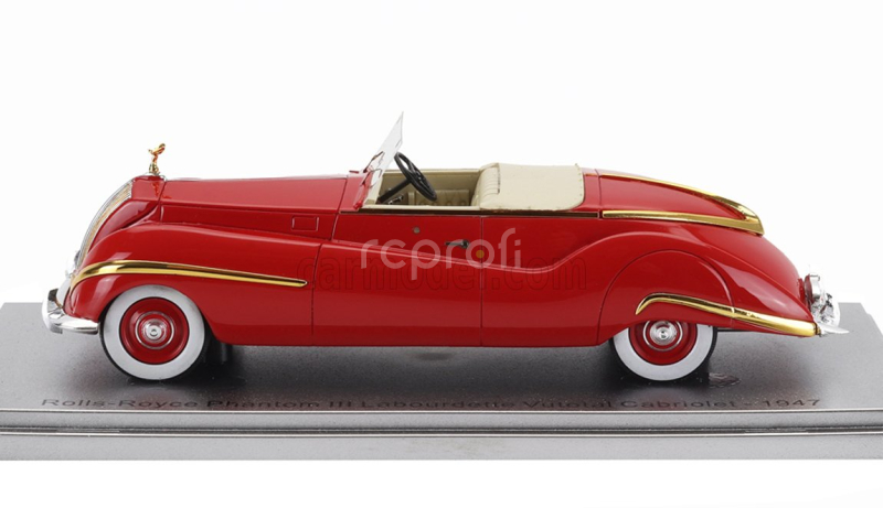 Kess-model Rolls royce Phantom Iii Labourdette Vutotal Cabriolet Open 1947 1:43 Červené Zlato