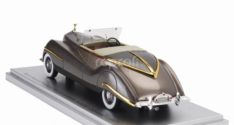 Kess-model Rolls royce Phantom Iii Labourdette Vutotal Cabriolet Open 1947 1:43 Grey Gold Met
