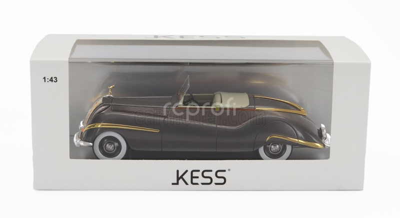 Kess-model Rolls royce Phantom Iii Labourdette Vutotal Cabriolet Open 1947 1:43 Grey Gold Met