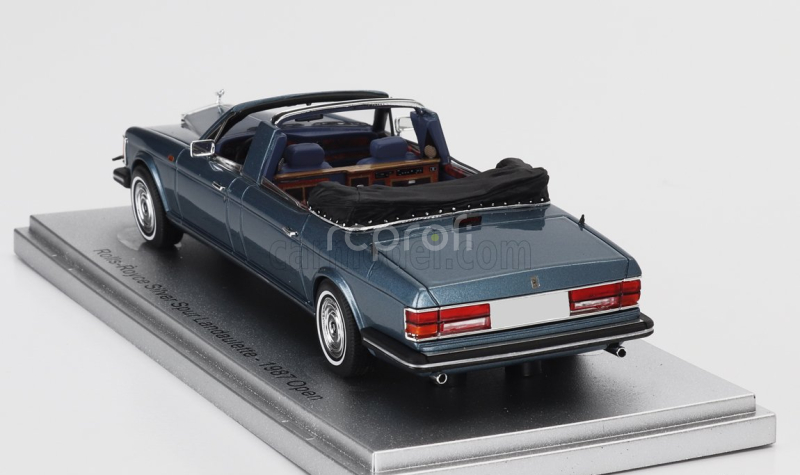 Kess-model Rolls royce Silver Spur Landaulette Semicovertible Open 1987 1:43 Modrá Met Černá