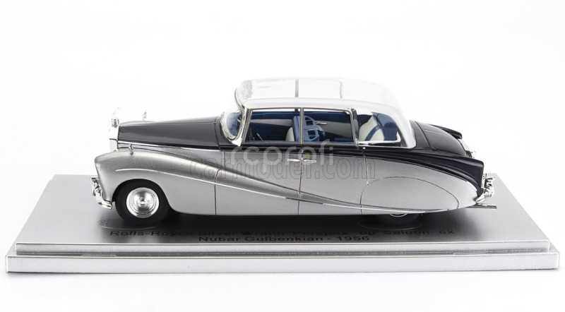 Kess-model Rolls royce Silver Wraith Perspex Top Saloon 1956 - Colour Made In 1964 For Movie - Joy House 1:43 Stříbrná Modrá