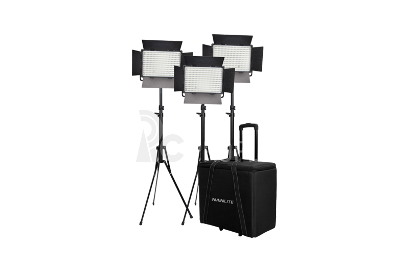 Kit Nanlite 3 light kit 1200CSA w/Trolley Case & Light Stand