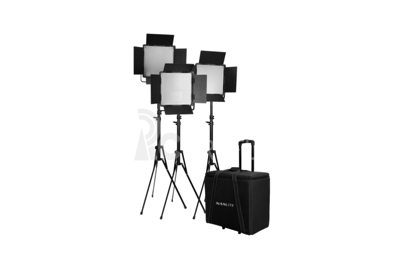 Kit Nanlite 3 light kit 600DSA w/Trolley Case & Light Stand