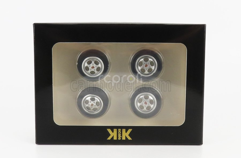 Kk-scale Accessories 4x  Wheels And Rims Set  For Porsche 1:18 Silver