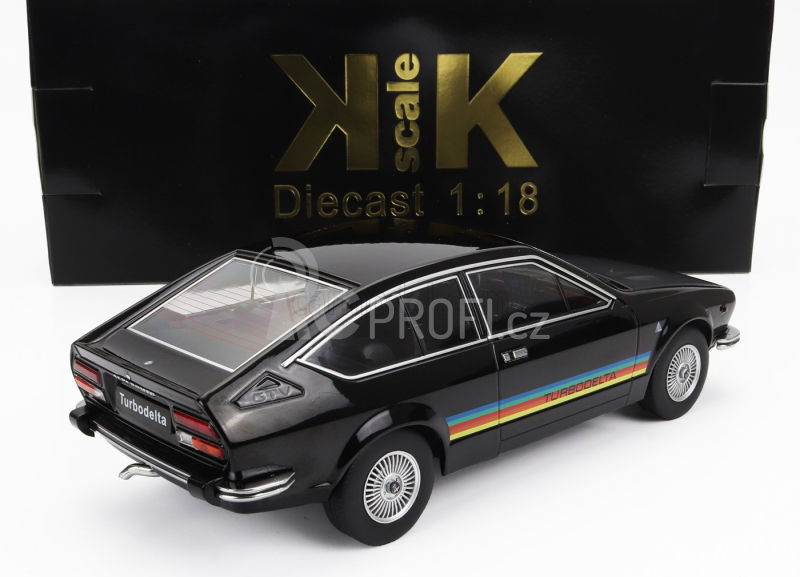 Kk-scale Alfa romeo Alfetta 2000 Gtv Turbodelta 1979 1:18 2 Tóny Černé