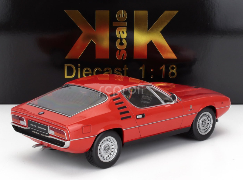 Kk-scale Alfa romeo Montreal 1970 - Black Interior 1:18 Alfa Red
