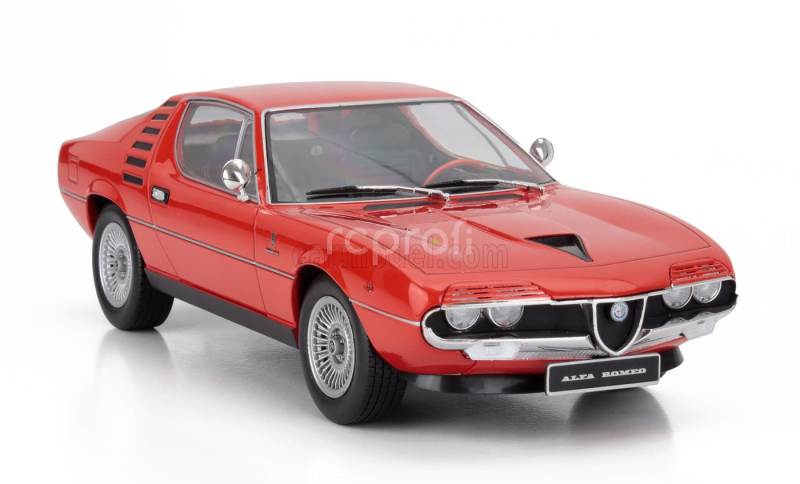 Kk-scale Alfa romeo Montreal 1970 - Black Interior 1:18 Alfa Red